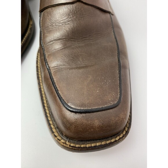 Johnston & Murphy Men’s Brown Leather Slip On Penny Loafers 8 main image 7